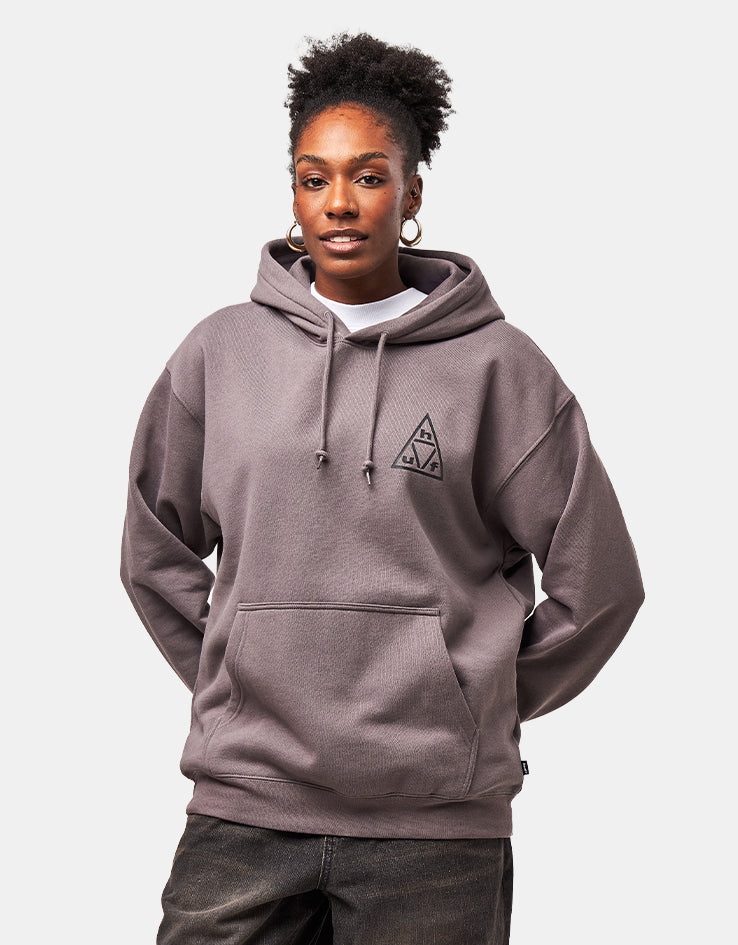 HUF Triple Triangle Pullover Hoodie - Dark Earth/Black