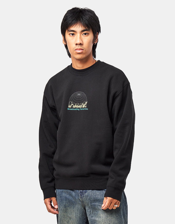 HUF Worldwide Network Crew - Black