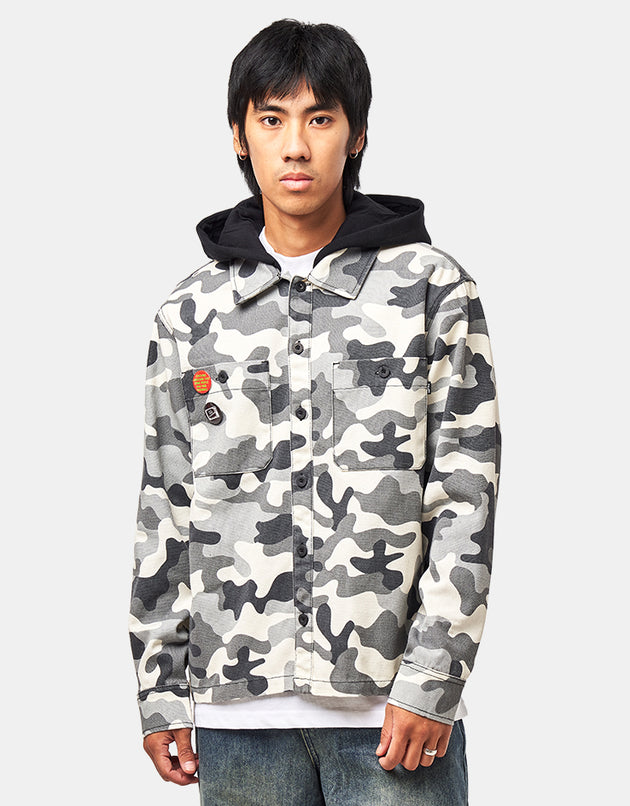 HUF Olympia Camo Hooded Overshirt - Camo