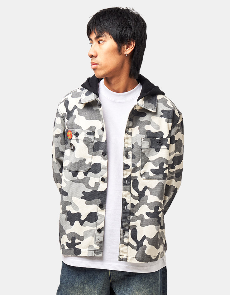 HUF Olympia Camo Hooded Overshirt - Camo