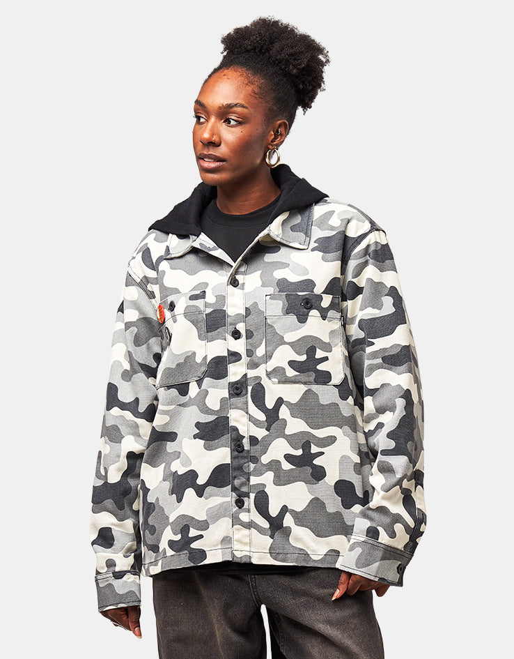 HUF Olympia Camo Hooded Overshirt - Camo