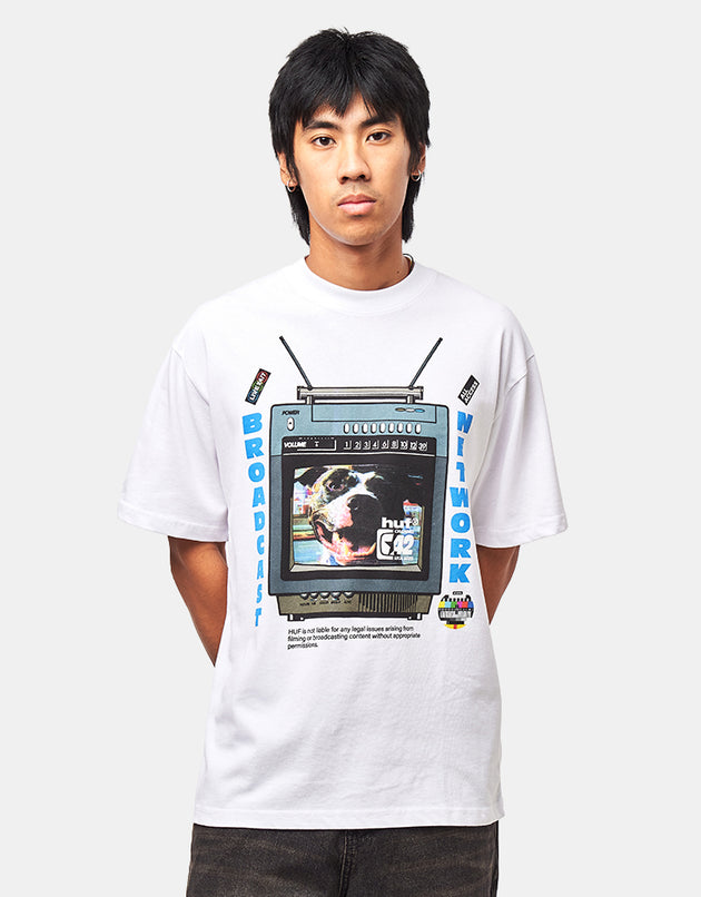 HUF Broadcast T-Shirt - White
