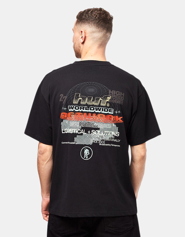 HUF Worldwide Network T-Shirt - Black