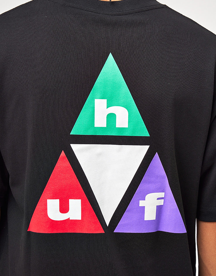 HUF Prism Triple Triangle T-Shirt - Black/Teal