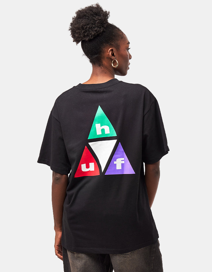 HUF Prism Triple Triangle T-Shirt - Black/Teal