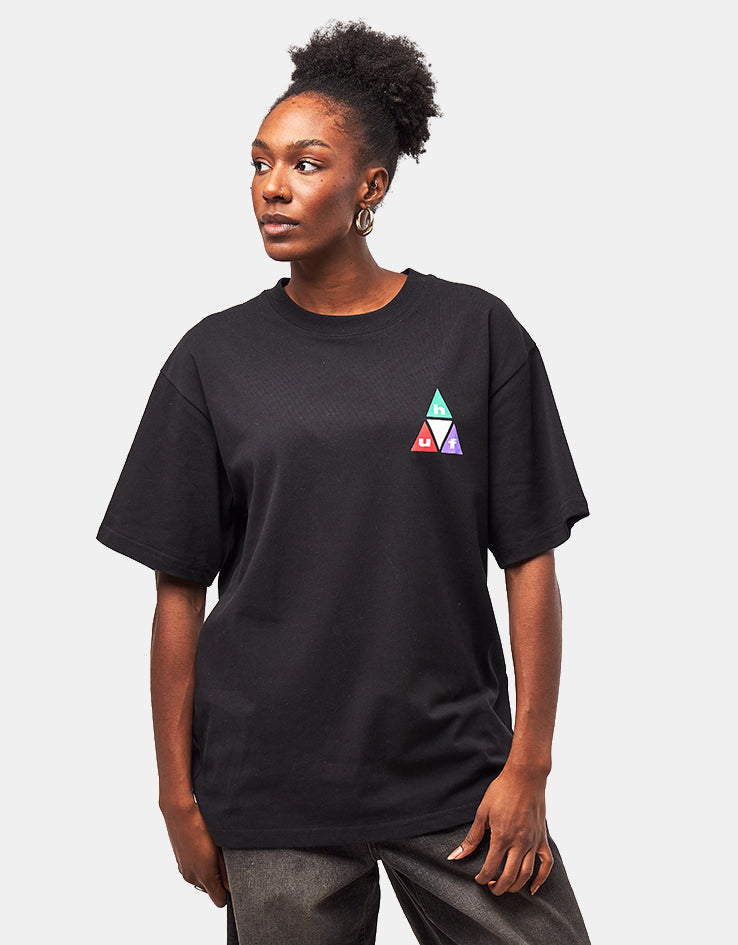 HUF Prism Triple Triangle T-Shirt - Black/Teal