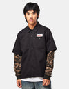 HUF Shadows L/S Work Shirt - Black