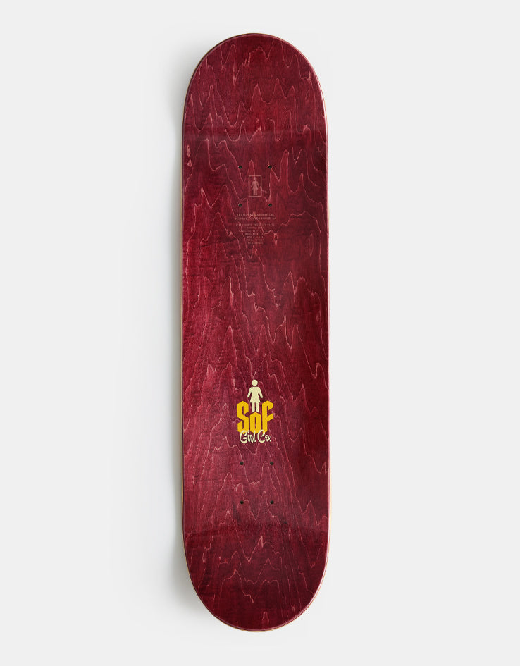 Girl Geering Skull of Fame G045 Skateboard Deck - 8"