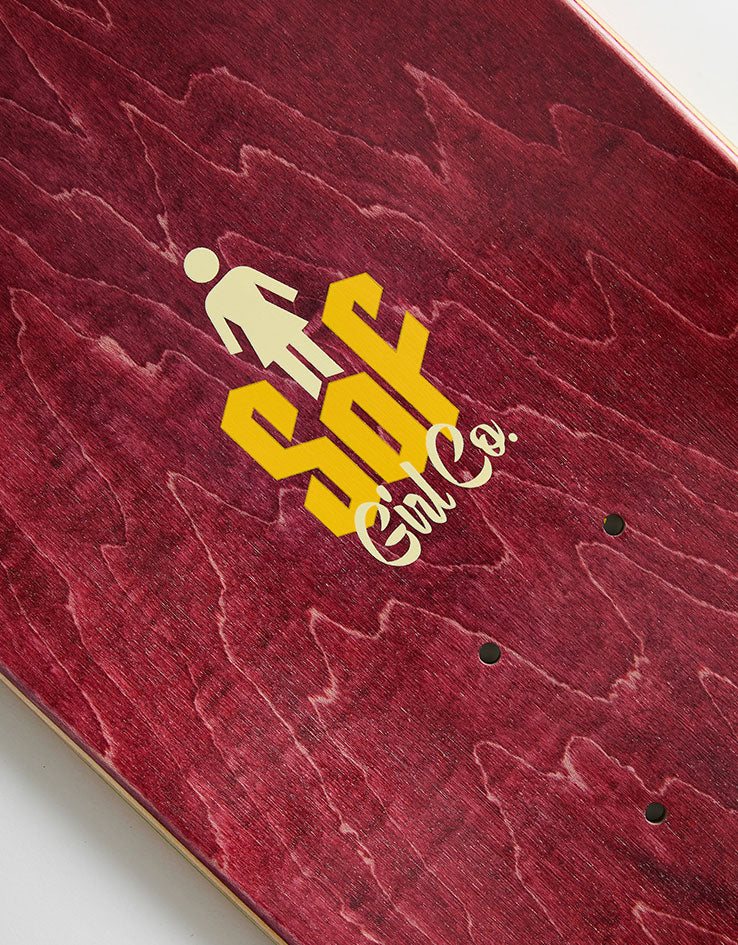 Girl Geering Skull of Fame G045 Skateboard Deck - 8"