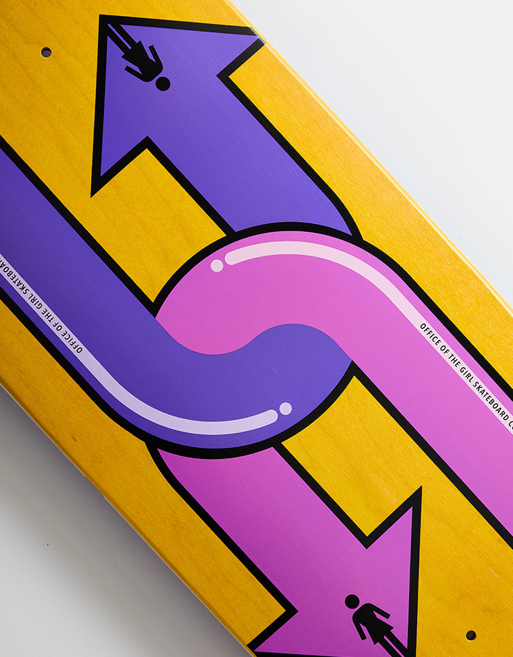 Girl McCrank Dual Directional G096 Skateboard Deck - 8.5"