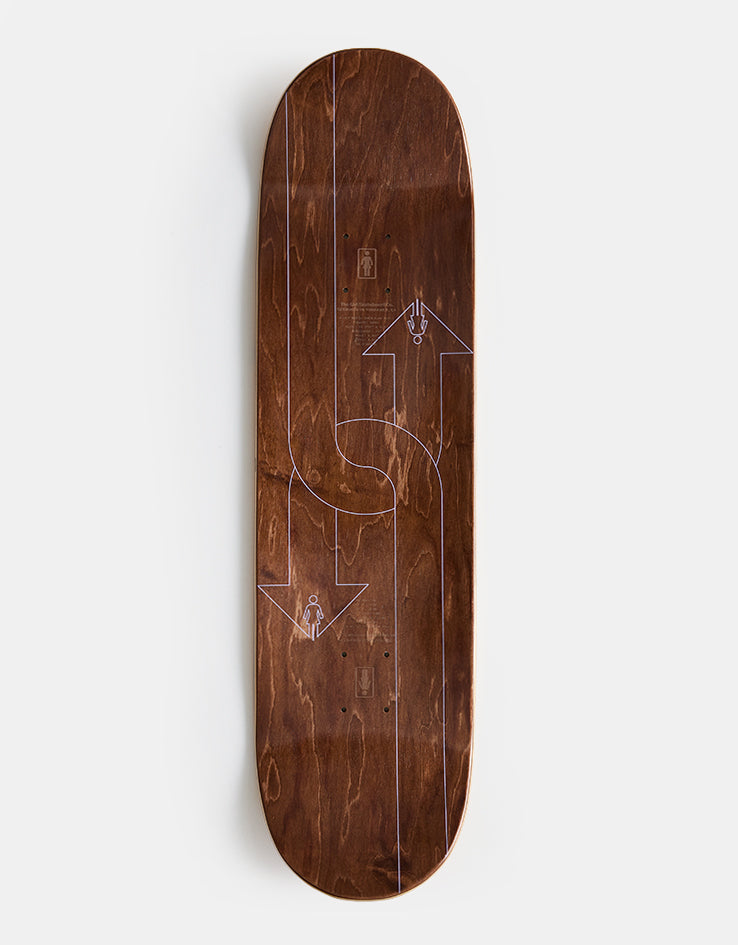 Girl McCrank Dual Directional G096 Skateboard Deck - 8.5"