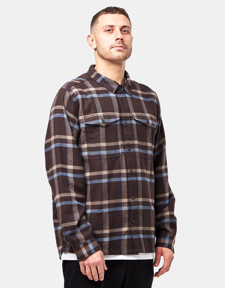 Patagonia Fjord L/S Flannel Shirt - Crossing: Den Brown