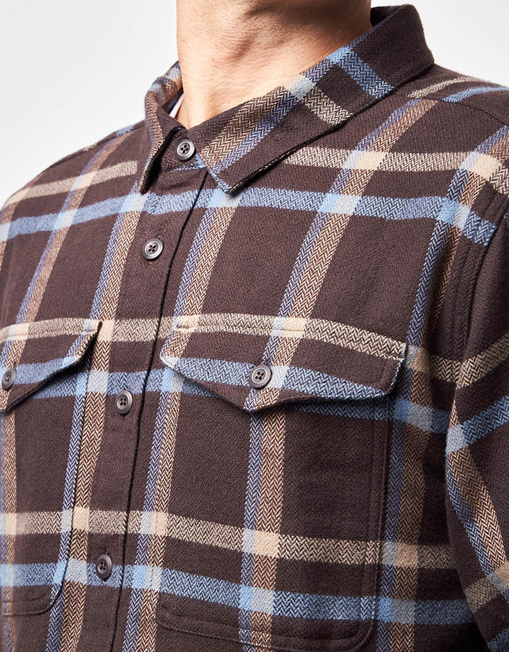 Patagonia Fjord L/S Flannel Shirt - Crossing: Den Brown