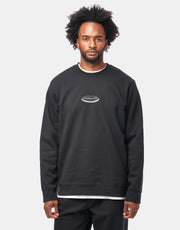 Patagonia '95 Oval Logo Uprisal Crew Sweatshirt - Black