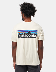 Patagonia P-6 Logo T-Shirt - Undyed Natural