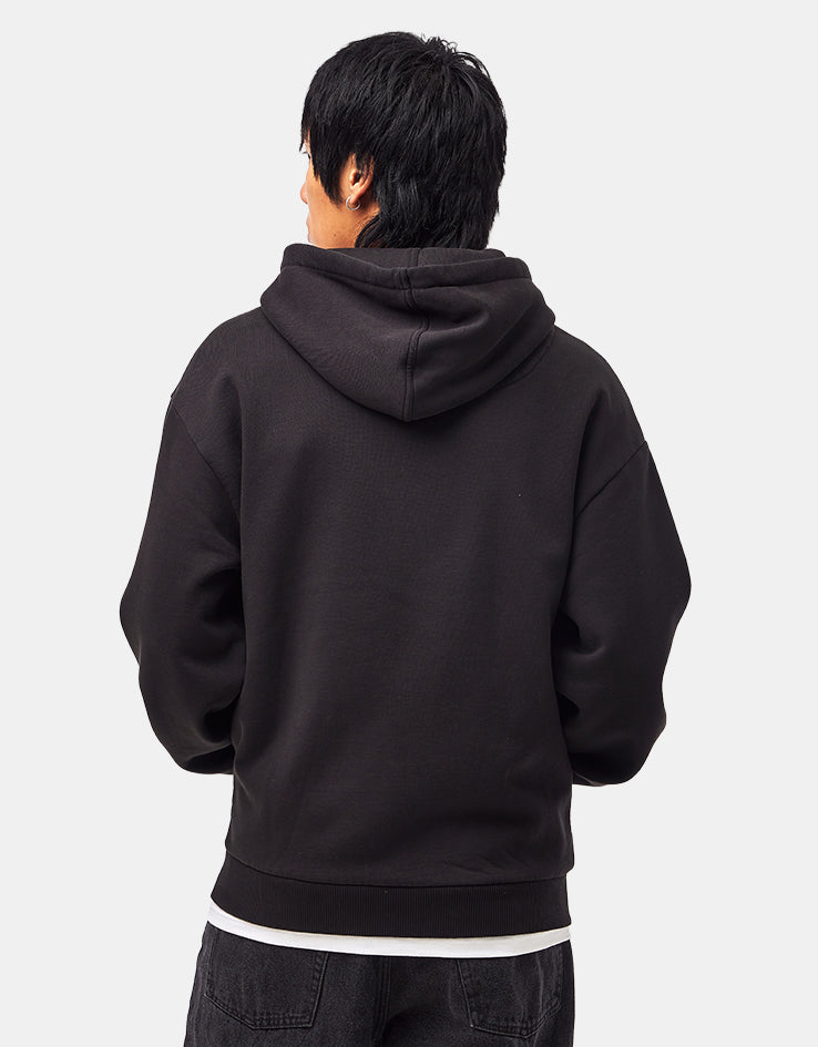 Route One Heavyweight Applique Zip Hoodie (400gsm) - Tribe (Black)