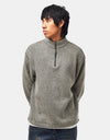 Route One Waffle Stitch 1/4 Zip - Fog