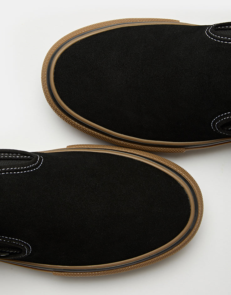 Vans Skate Slip-On Shoes - Black/Gum/White