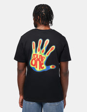 Route One Heat Transfer Organic T-Shirt - Black