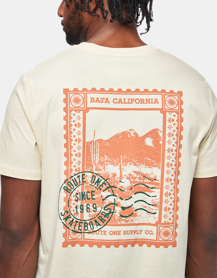 Route One Baja Organic T-Shirt - Honey Paper