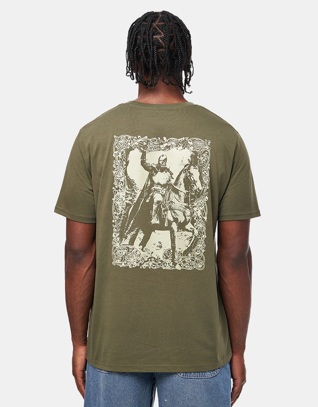 Route One Horseman Organic T-Shirt - Khaki
