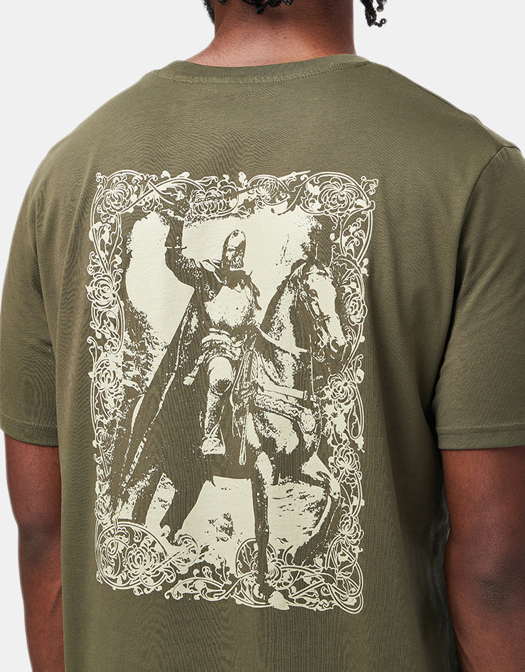 Route One Horseman Organic T-Shirt - Khaki