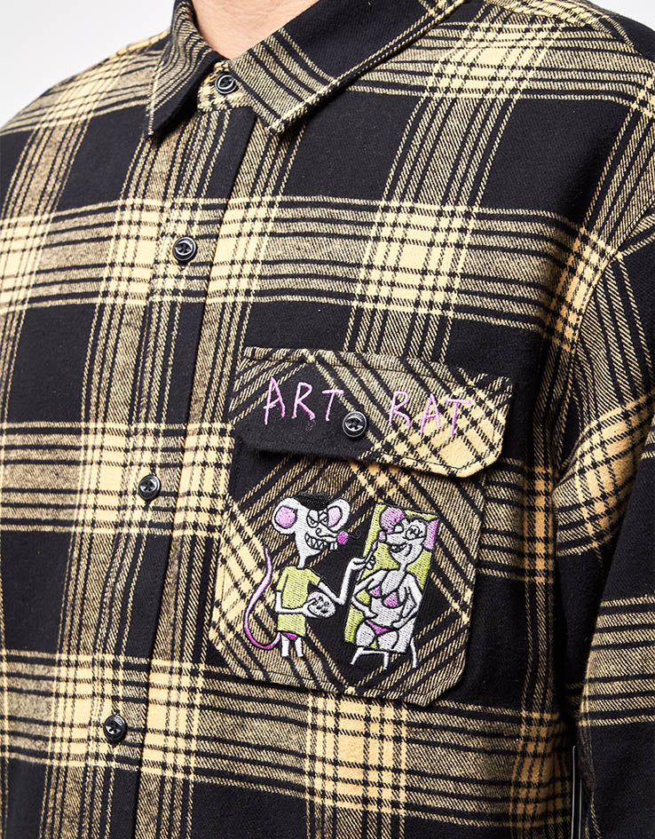 Volcom x Ozzy Wrong Plaid L/S Shirt - Mustard