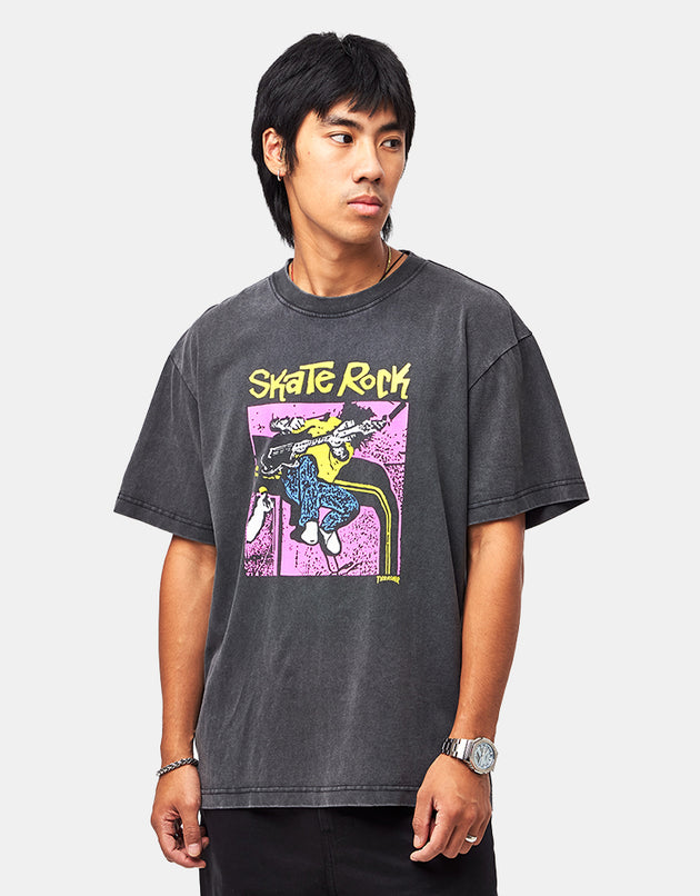 Thrasher Skate Rock Vol II Vintage T-Shirt - Black