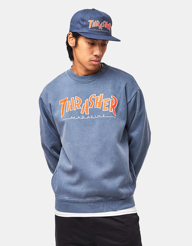 Thrasher x Parra Mag Vintage Crew - Blue