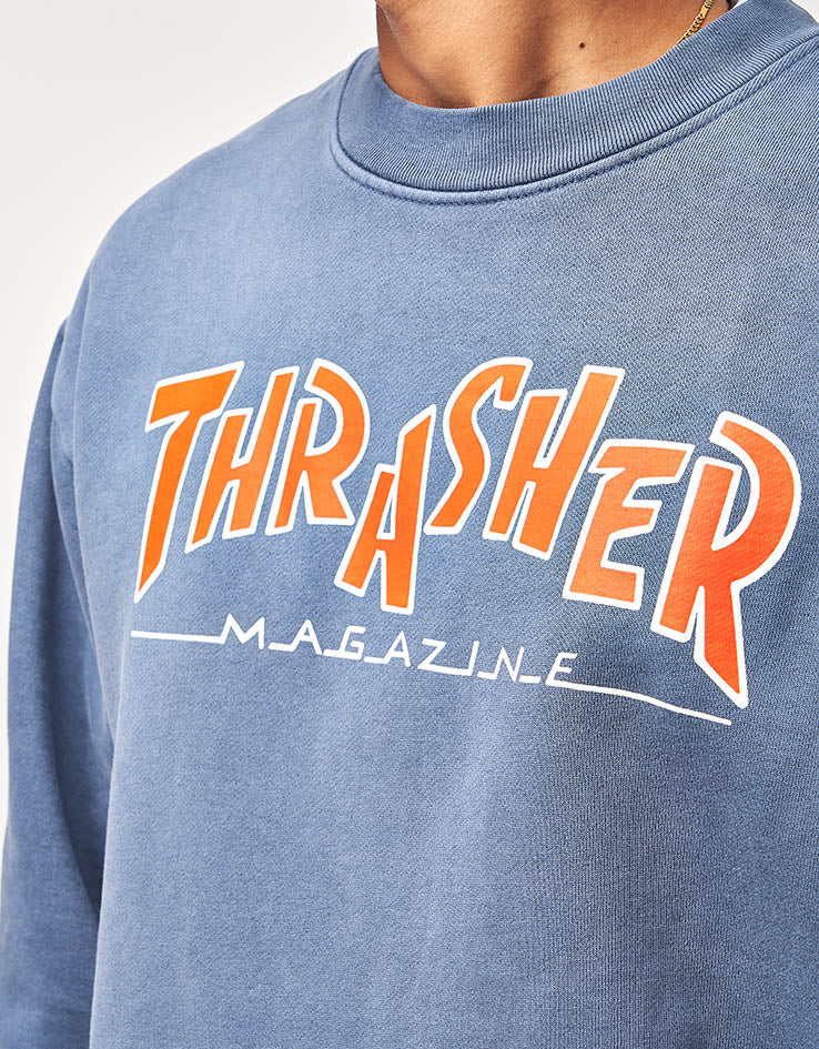 Thrasher x Parra Mag Vintage Crew - Blue