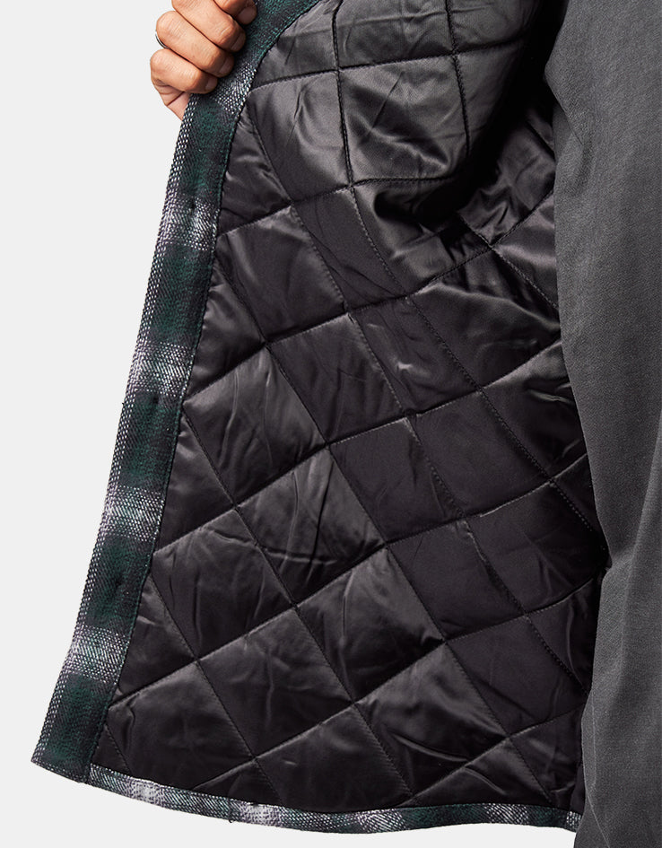 Stan Ray Quilted Plaid Overshirt - Green