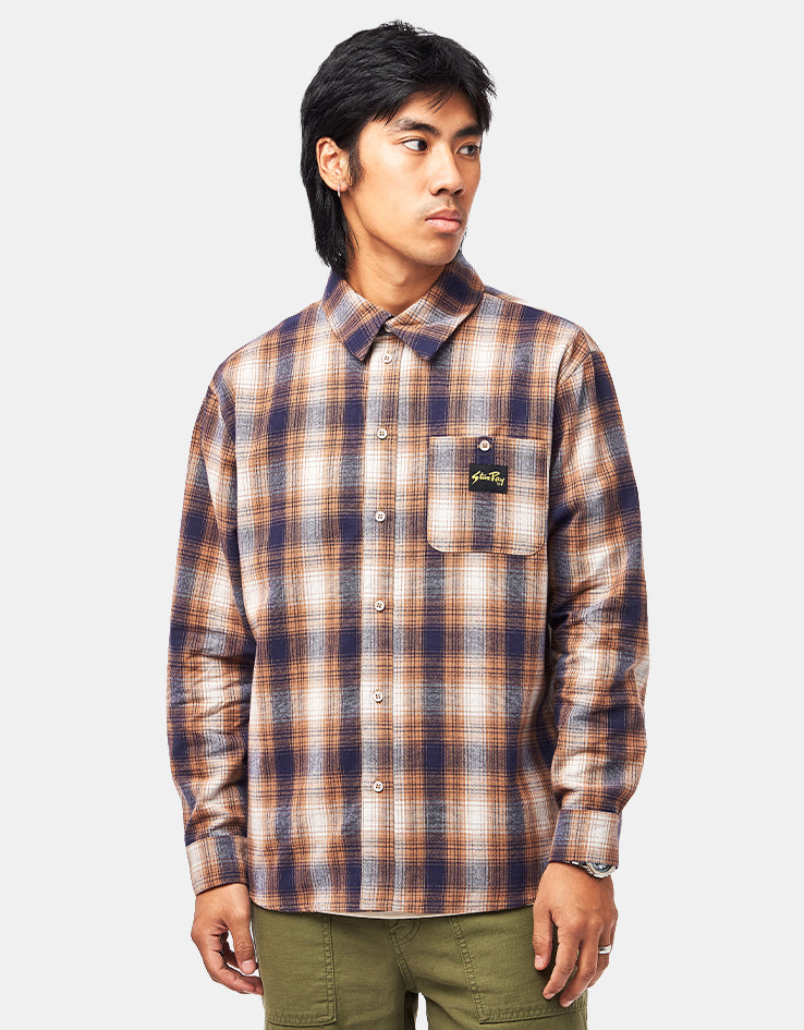 Stan Ray Flannel L/S Shirt - Brown/Black Plaid