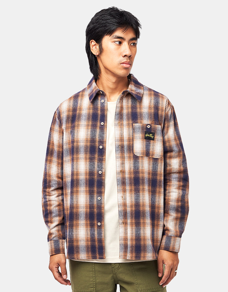 Stan Ray Flannel L/S Shirt - Brown/Black Plaid