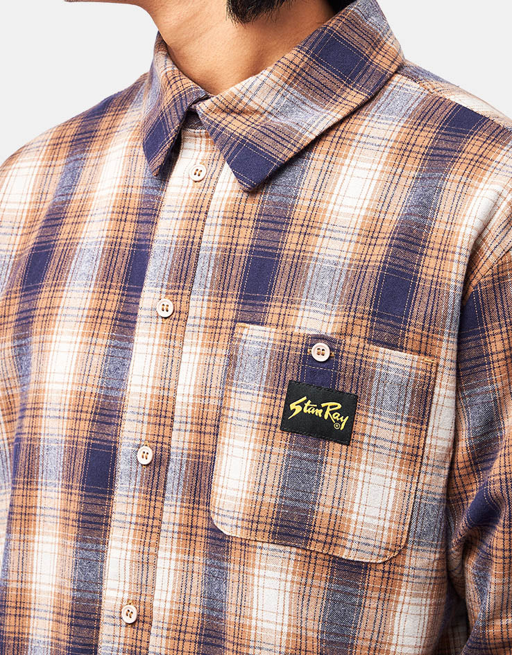 Stan Ray Flannel L/S Shirt - Brown/Black Plaid