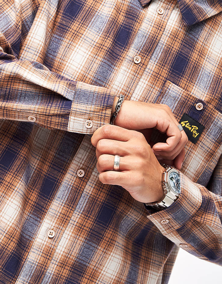 Stan Ray Flannel L/S Shirt - Brown/Black Plaid
