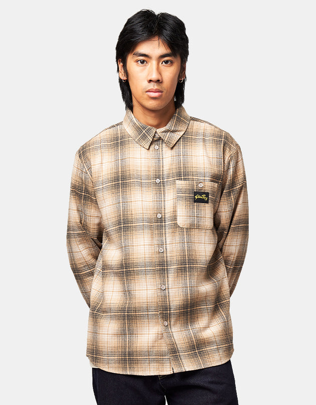 Stan Ray Flannel L/S Shirt - Khaki Plaid