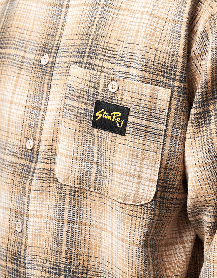 Stan Ray Flannel L/S Shirt - Khaki Plaid