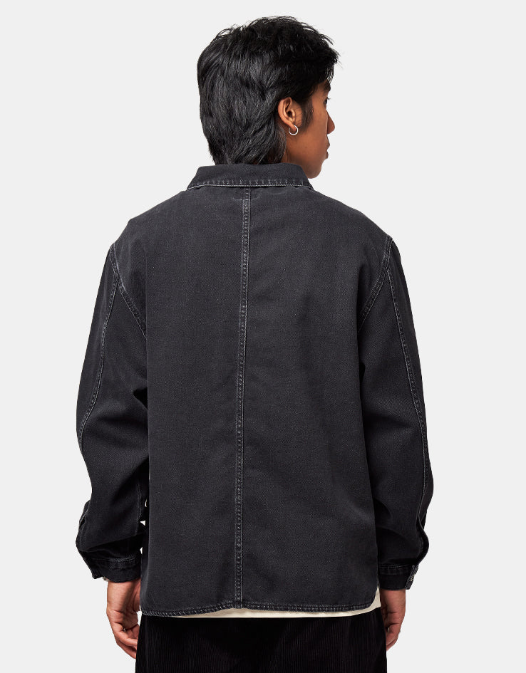 Stan Ray Painters Pop Over L/S Shirt - Washed Black