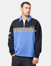Santa Cruz Podium 1/4 Zip Crew - Black/Sapphire