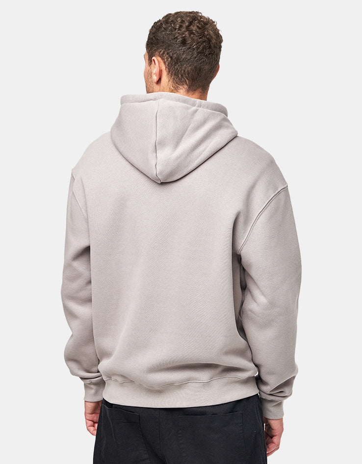 Santa Cruz Classic Strip Fade Embroidered Zip Hoodie - Warm Grey