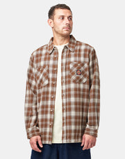 Santa Cruz Apex L/S Shirt - Brown Check