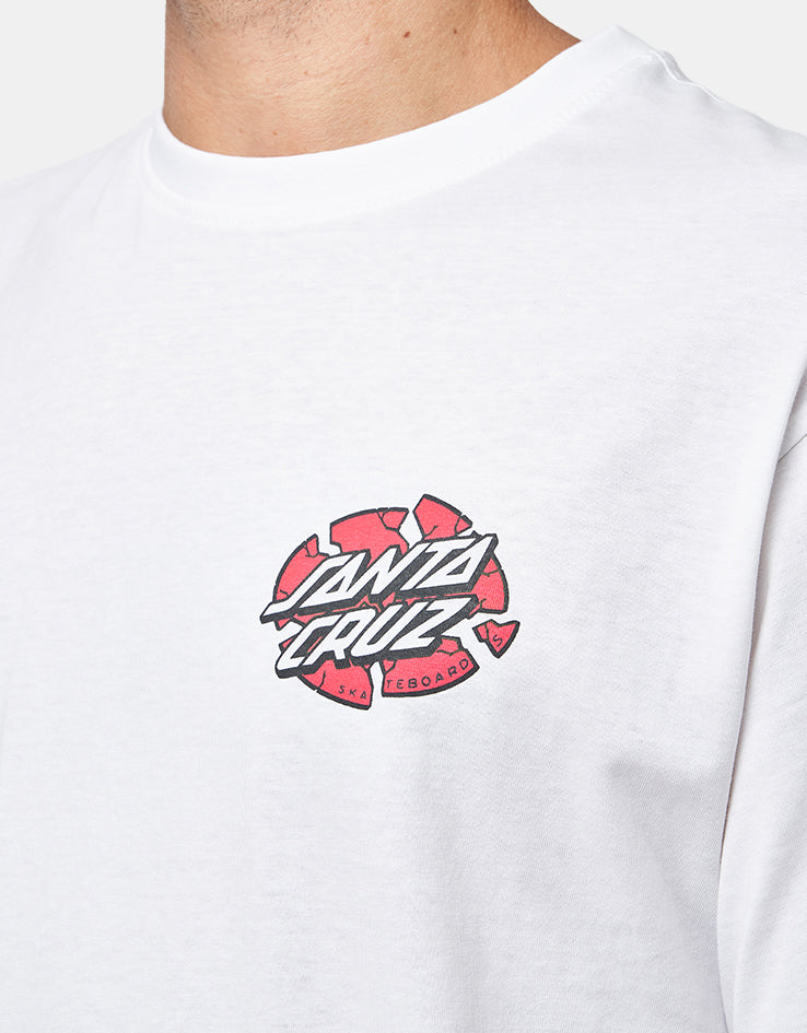 Santa Cruz Grabke Exploding Dot T-Shirt - White