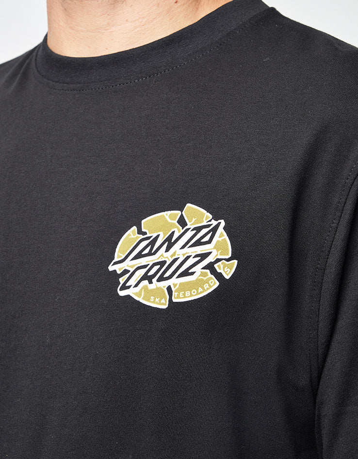 Santa Cruz Grabke Exploding Dot T-Shirt - Black