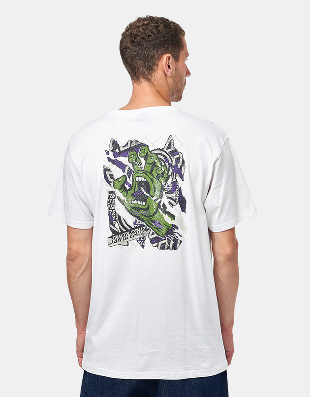 Santa Cruz Damaged Hand T-Shirt - White