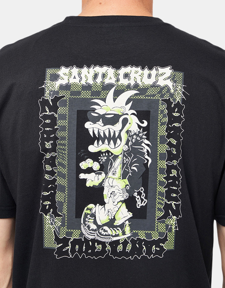 Santa Cruz Punk Gremlin Front T-Shirt - Black