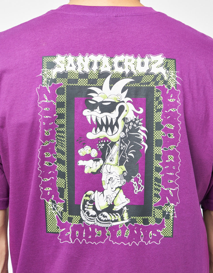 Santa Cruz Punk Gremlin Front T-Shirt - Fresh Purple