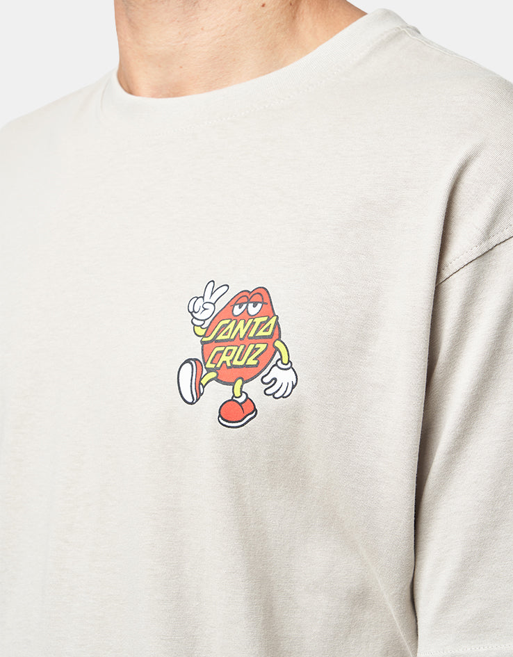Santa Cruz Dot Dudes T-Shirt - Warm Grey