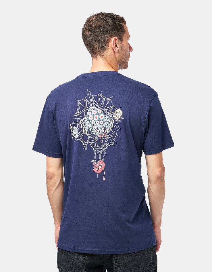 Santa Cruz Dressen Spider T-Shirt - Midnight Blue