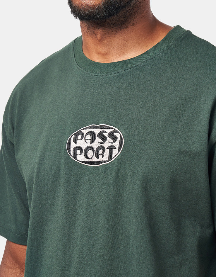 Pass Port Rounded T-Shirt - Forest Green