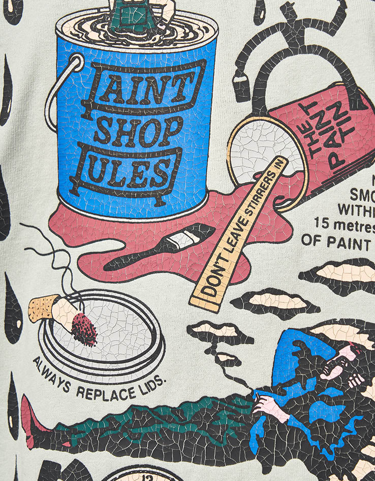 Pass Port Shop Rules T-Shirt - Harbour Grey